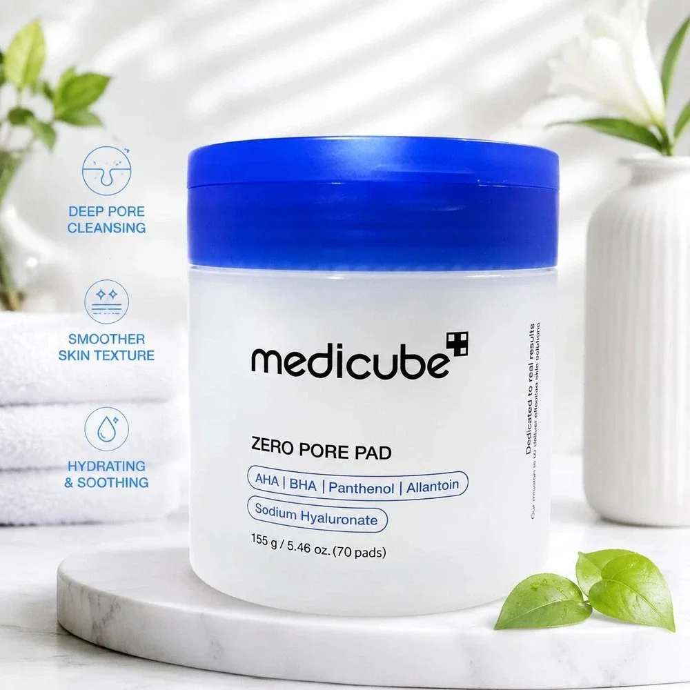 Medicube Zero Pore Pad 2.0 AHA BHA Exfoliating Toning Pads 70ct 5.46oz NIB